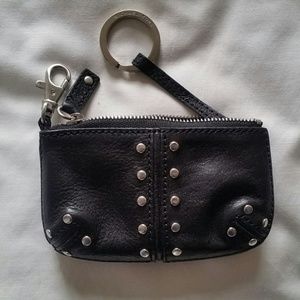 Michael Kors Black Keychain Wallet with Studs
